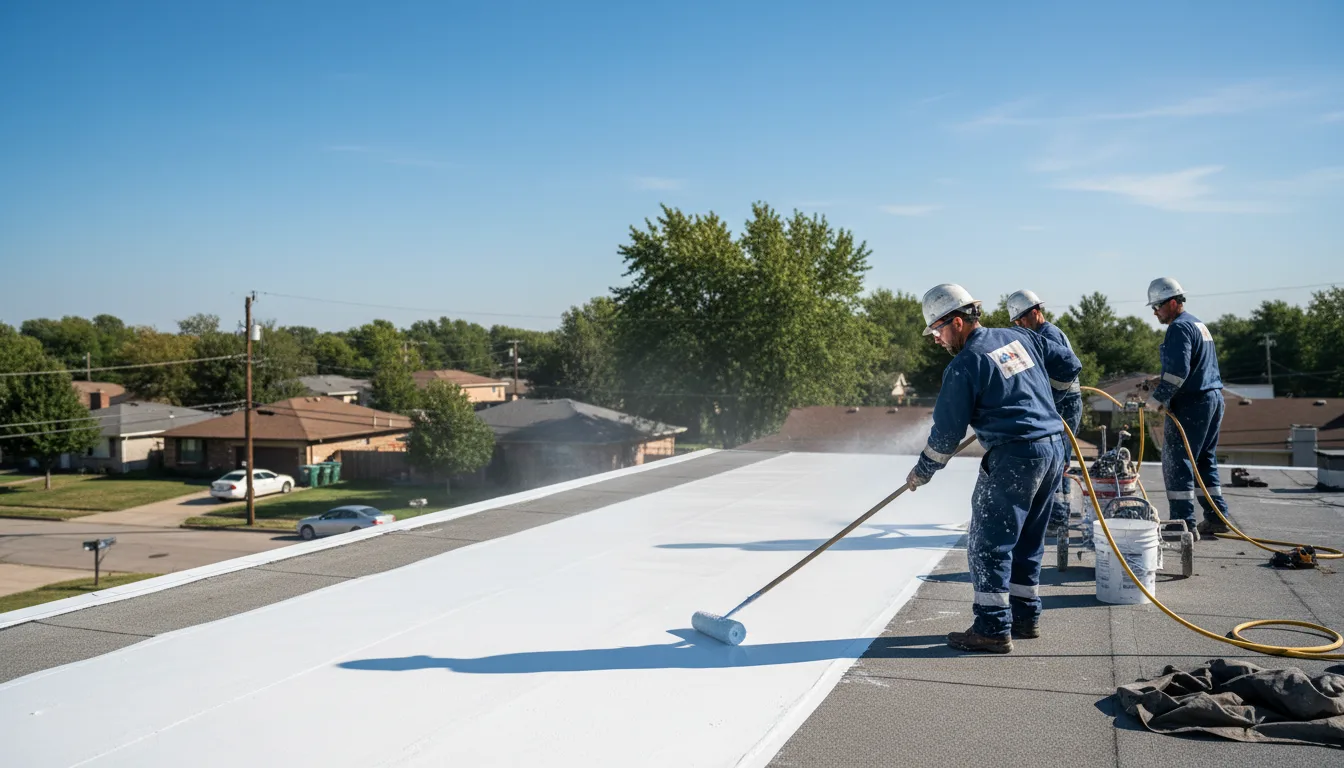 Commercial roof coating in Birmingham, MI near me